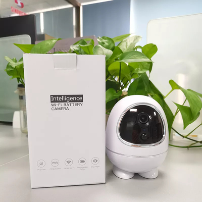घरेलू सुरक्षा के लिए वायरलेस वाईफाई इनडोर बैटरी कैमरा एचडी रिज़ॉल्यूशन के साथ आईपी कैमरा
